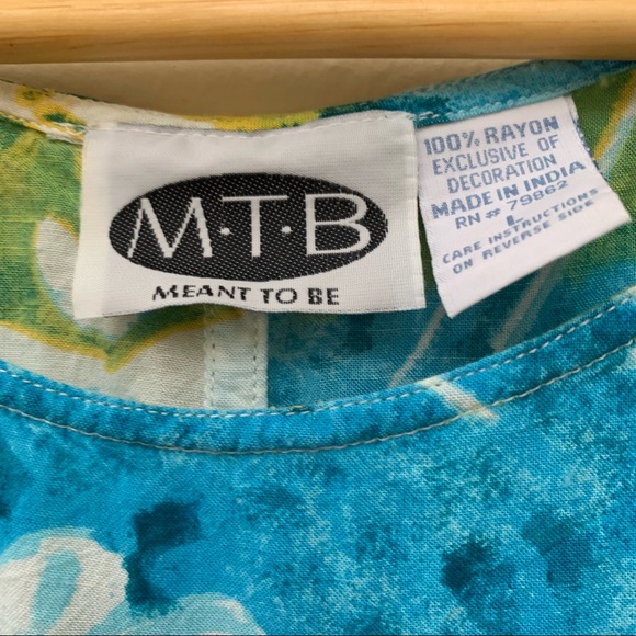 Meant To Be | MTB | Multi-Colored Dress with White Floral Designs - Picture 7 of 16